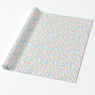 Alphabetmuster Geschenkpapier