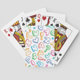 Alphabetmuster Spielkarten