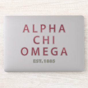 Alphachi Omega   Est. 1885 Aufkleber