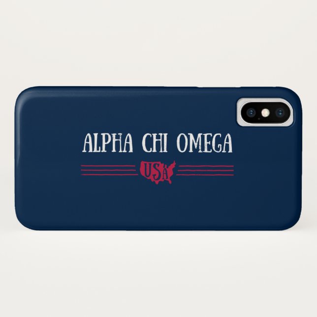 Alphachi Omega - USA Case-Mate iPhone Hülle (Rückseite (Horizontal))
