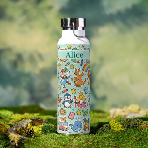 Alphaland Kinder Personalisierte Wasserflaschen gr Trinkflasche