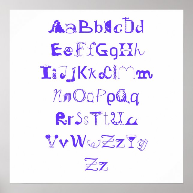 Alphamabetico Poster (Vorne)