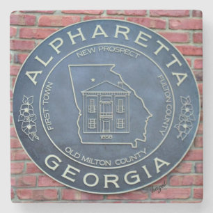 Alpharetta, Georgia, MarmorUntersetzer Steinuntersetzer