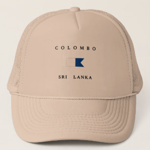 Alphatauchen-Flagge Colombos Sri Lanka Truckerkappe