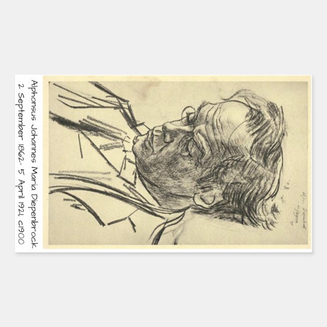 Alphons Johannes Maria Diepenbrock 1900 Rechteckiger Aufkleber (Vorderseite)