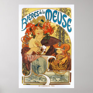 Alphonse (Alfons) Mucha:  Bieres De-La Maas (2) Poster