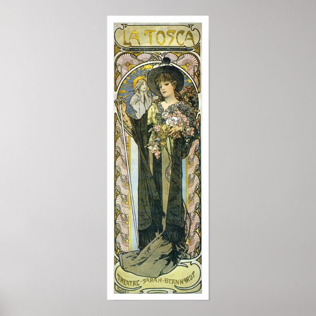 Alphonse [Alfons] Mucha Poster Print: La Tosca (Vorne)