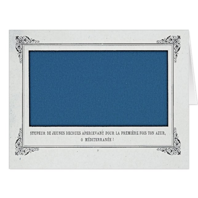 Alphonse Allais, April Fools, Blau, Abstrakte Kuns (Vorderseite (Horizontal))