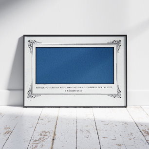 Alphonse Allais, April Fools, Blau, Abstrakte Kuns Fotodruck