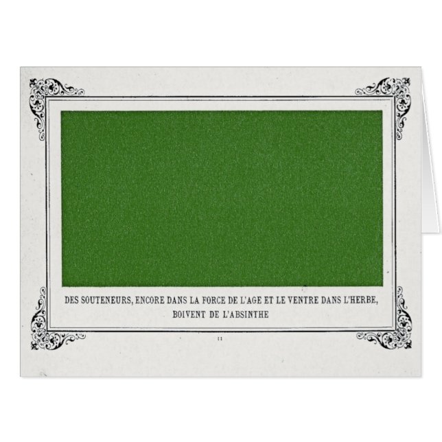 Alphonse Allais, April Fools, grüne, Abstrakte Kun (Vorderseite (Horizontal))