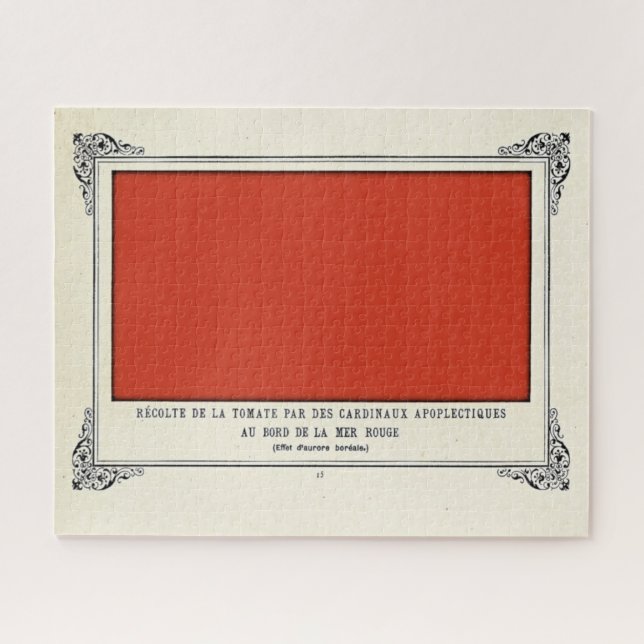 Alphonse Allais, April Narren, Rot, Abstrakte Kuns (Horizontal)