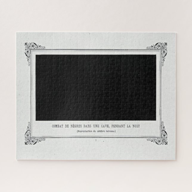 Alphonse Allais, April Narren, Schwarz, Abstrakte  (Horizontal)