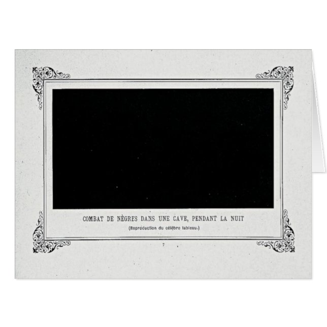 Alphonse Allais, April Narren, Schwarz, Abstrakte  (Vorderseite (Horizontal))