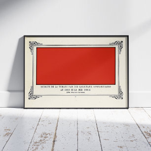 Alphonse Allais, Aprilscherz, Rot, Abstrakte Kunst Poster