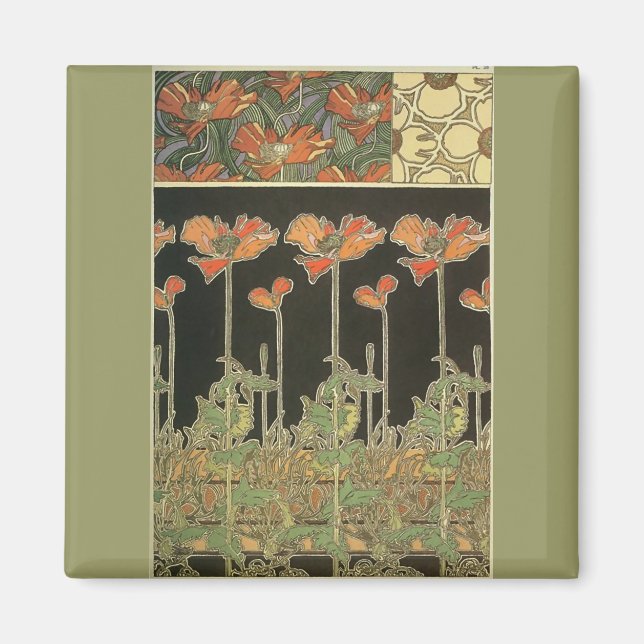 Alphonse Maria Mucha ~ Decoratifs Magnet (Vorne)