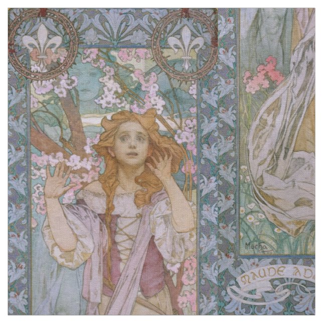 Alphonse Maria Mucha – Jugendstil Art nouveau DIY Stoff (Muster)