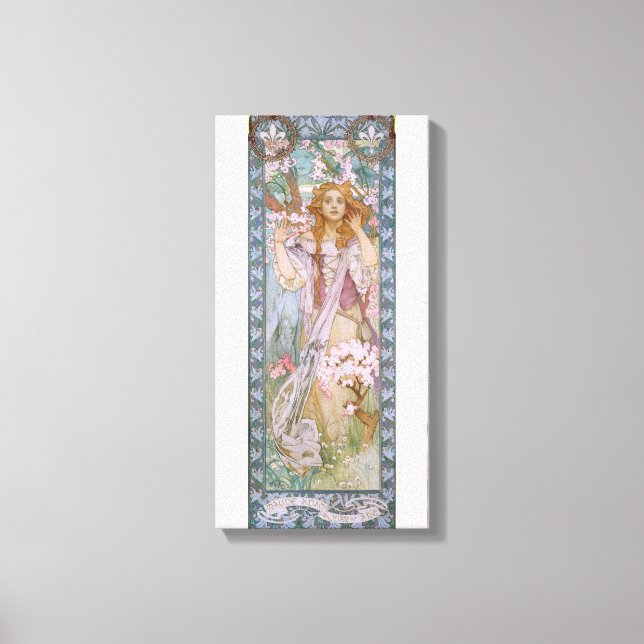 Alphonse Maria Mucha – Maude Adams as Joan of Arc Leinwanddruck (Vorderseite)