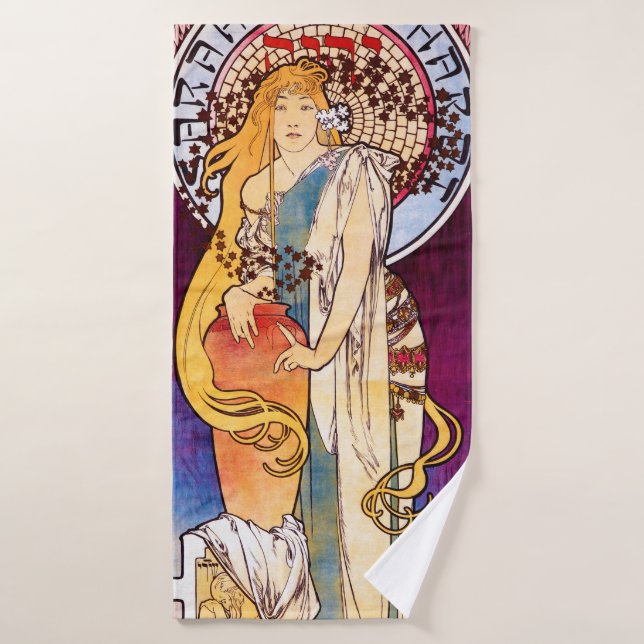 Alphonse Mucha (Serviette de bain)