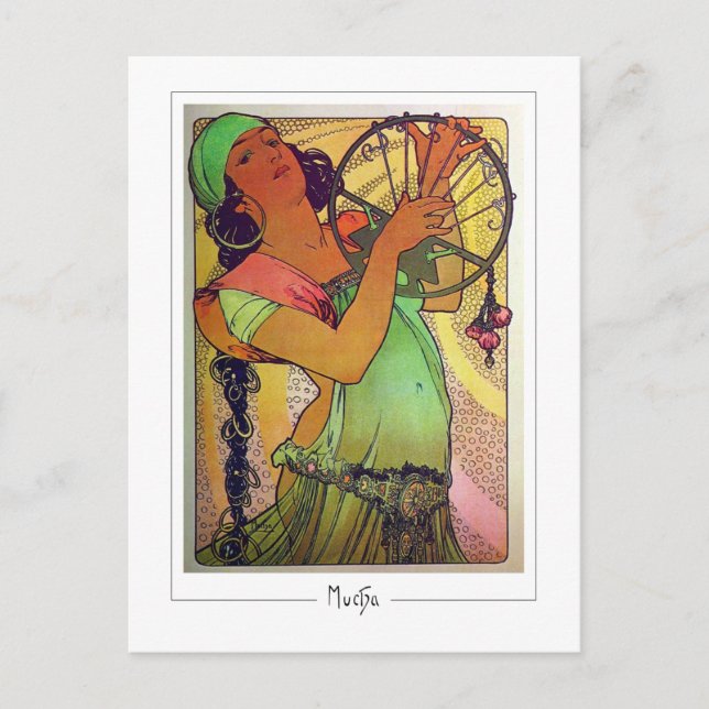 Alphonse Mucha #108 - Fine Art Postcard Postkarte (Vorderseite)