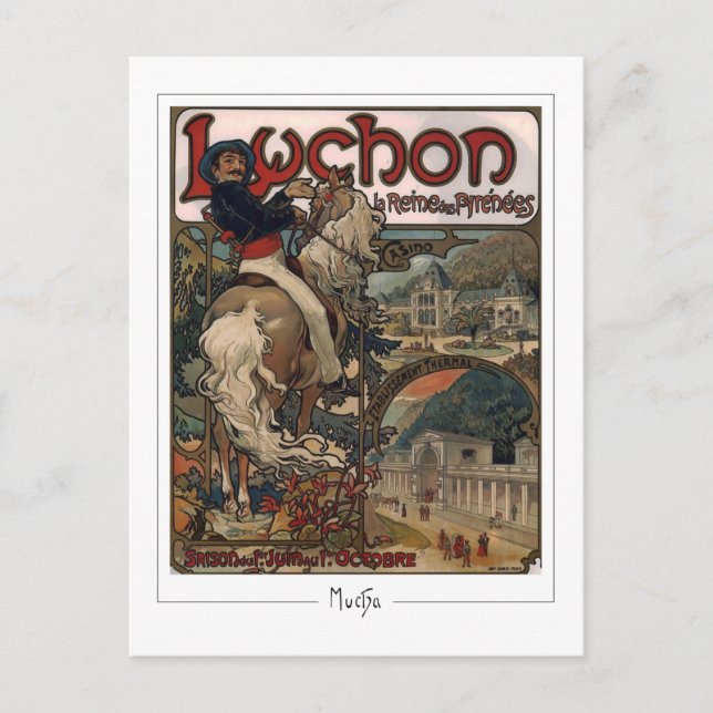 Alphonse Mucha #117 - Fine Art Postcard Postkarte (Vorderseite)