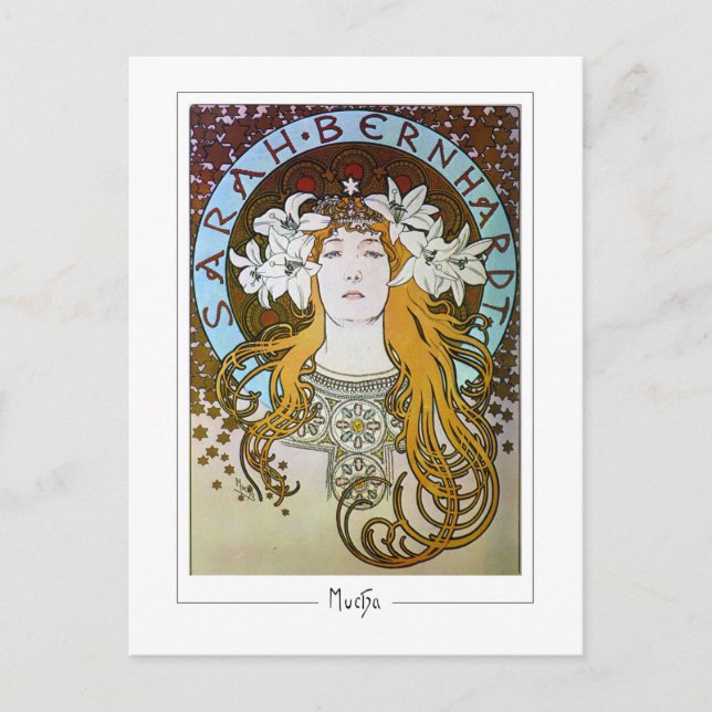 Alphonse Mucha #122 - Fine Art Postcard Postkarte (Vorderseite)