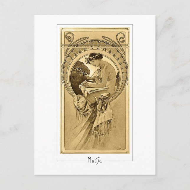 Alphonse Mucha #161 - Fine Art Postcard Postkarte (Vorderseite)