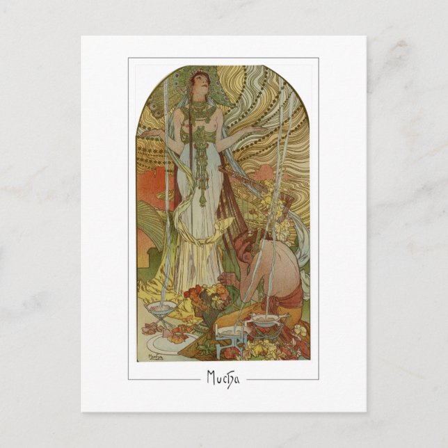 Alphonse Mucha #169 - Fine Art Postcard Postkarte (Vorderseite)