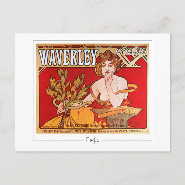 Alphonse Mucha #186 - Carte postale Art (Devant)