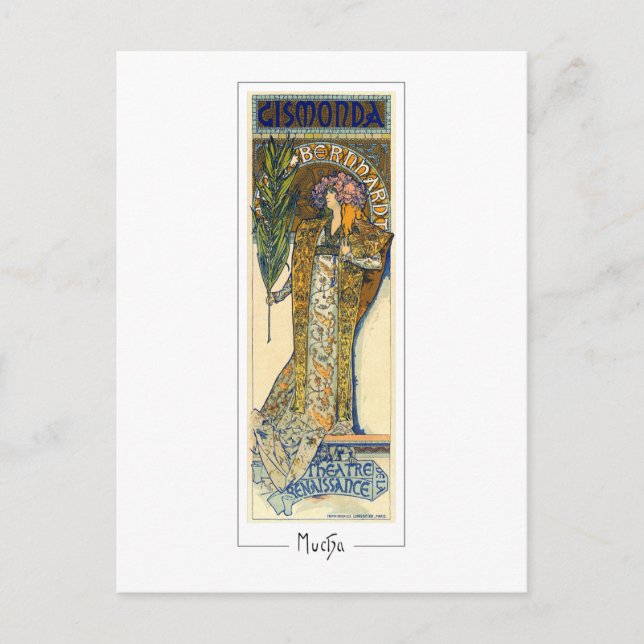 Alphonse Mucha #198 - Carte postale Art (Devant)