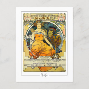 Alphonse Mucha #248 - Fine Art Postcard Postkarte