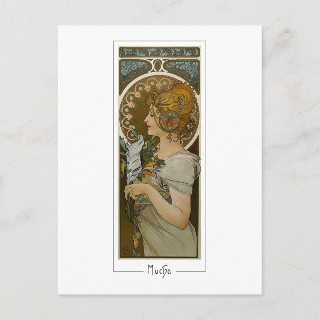 Alphonse Mucha #260 - Fine Art Postcard Postkarte (Vorderseite)