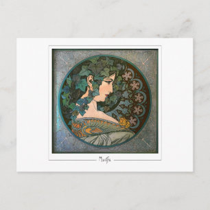 Alphonse Mucha #370 - Carte postale d'art fin