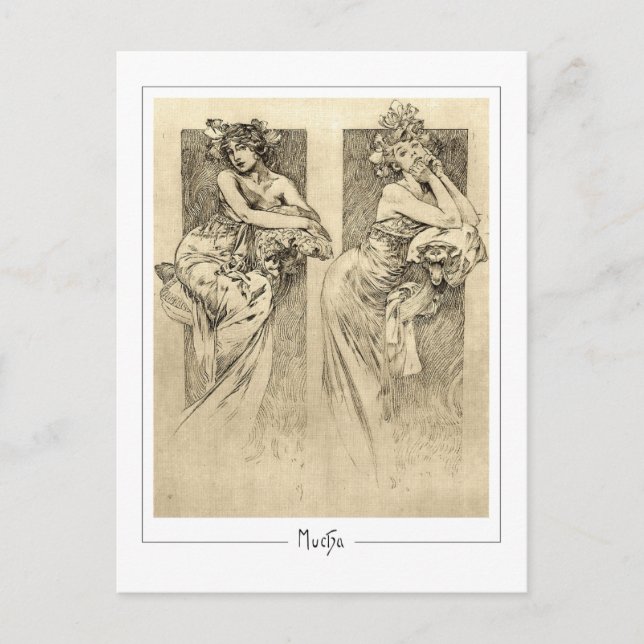 Alphonse Mucha #49 - Carte postale Art (Devant)