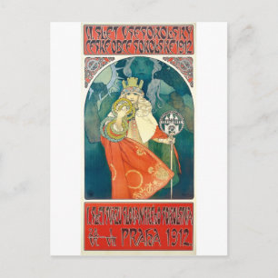 Alphonse Mucha 6. Sokol-Fest, 1912 Postkarte