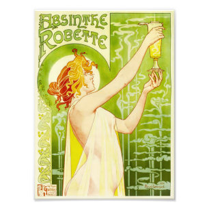 Alphonse Mucha Absinthe Robette Druck