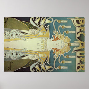 Alphonse Mucha Art Deco Poster