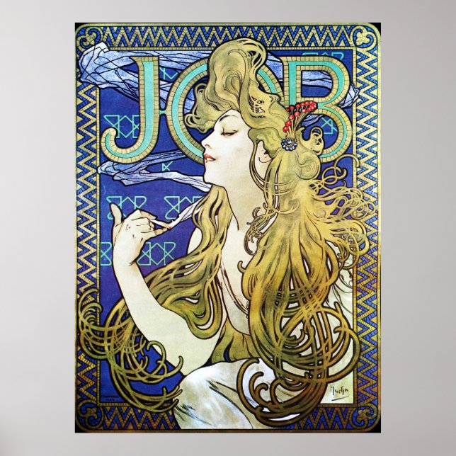 Alphonse Mucha Art Nouveau Affiche publicitaire (Devant)