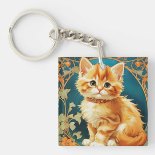 Alphonse Mucha Art Nouveau Chat