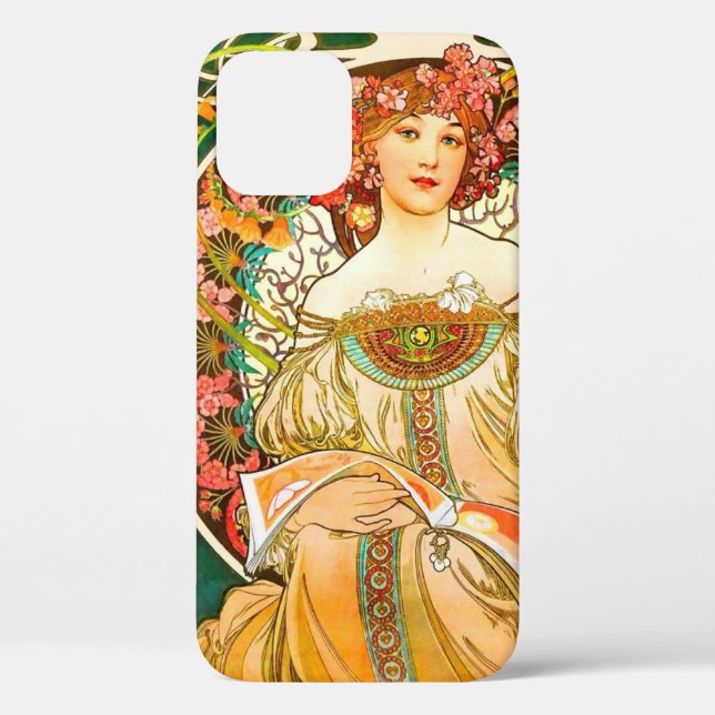Alphonse Mucha Art Nouveau Daydream Case-Mate iPhone Hülle (Rückseite)