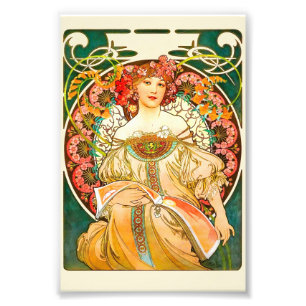 Alphonse Mucha Art Nouveau Daydream Fotodruck