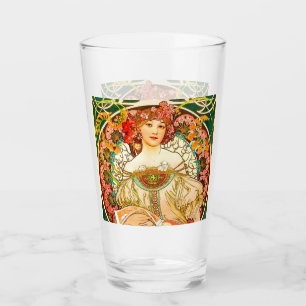 Alphonse Mucha Art Nouveau Daydream Glas