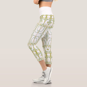 Alphonse Mucha Art Nouveau Dekoration abstrakte Ku Capri Leggings