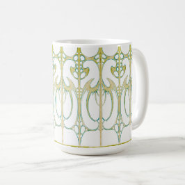 Alphonse Mucha Art nouveau dekorative abstrakte Ku Kaffeetasse