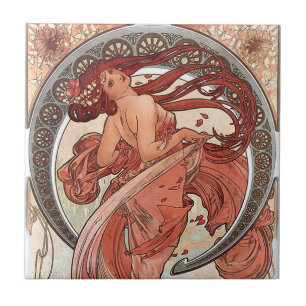 Alphonse Mucha Art Nouveau Fliesen