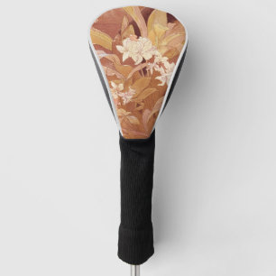 Alphonse Mucha Art Nouveau Floral Detail Golf Headcover