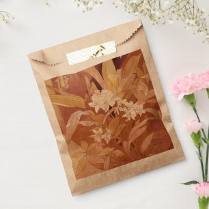 Alphonse Mucha Art Nouveau Florales Detail Geschenktütchen