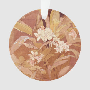 Alphonse Mucha Art Nouveau Florales Detail Ornament