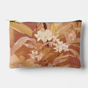Alphonse Mucha Art Nouveau Florales Detail Zubehörtasche