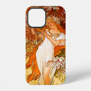 Alphonse Mucha Art Nouveau Frühling iPhone 12 Hülle