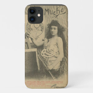 Alphonse mucha Art Nouveau Model Foto einzigartig Case-Mate iPhone Hülle